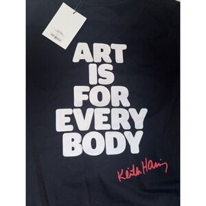 NWT Keith Haring XS Black T-Shirt Radiant Baby Pop Shop Official Licensed Rare